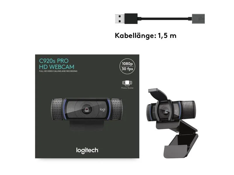 Logitech Webcam C920S Full-HD