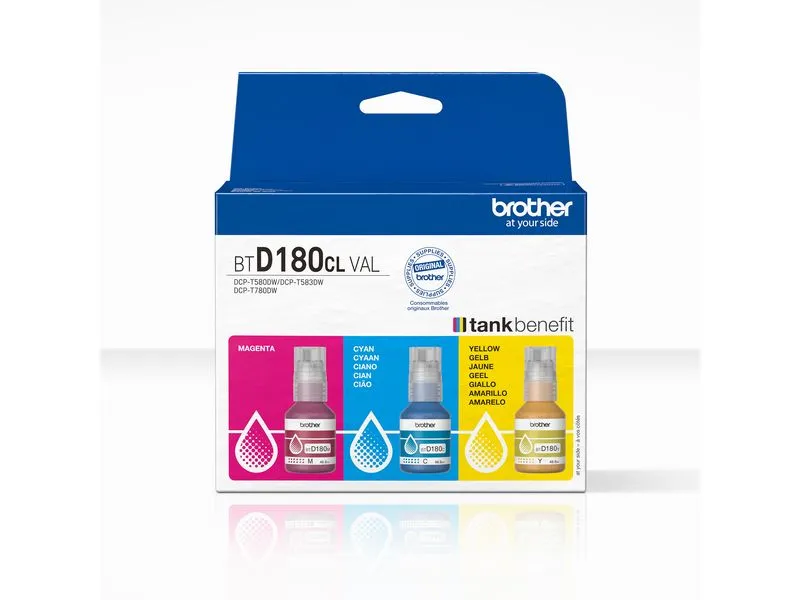 Brother Tinte BTD180 clVAL Cyan/Magenta/Yellow