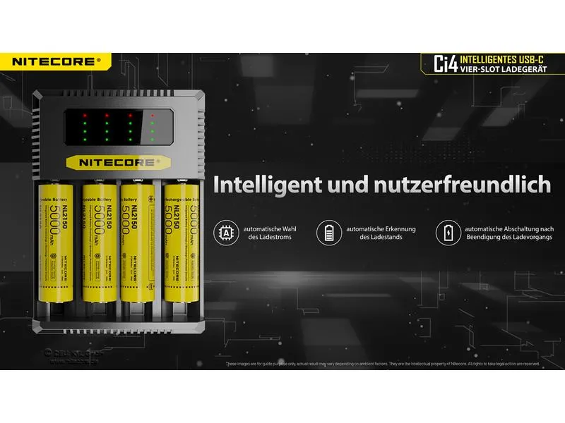 Nitecore Ladegerät Ci4 Nitecore Ladegerät Ci4