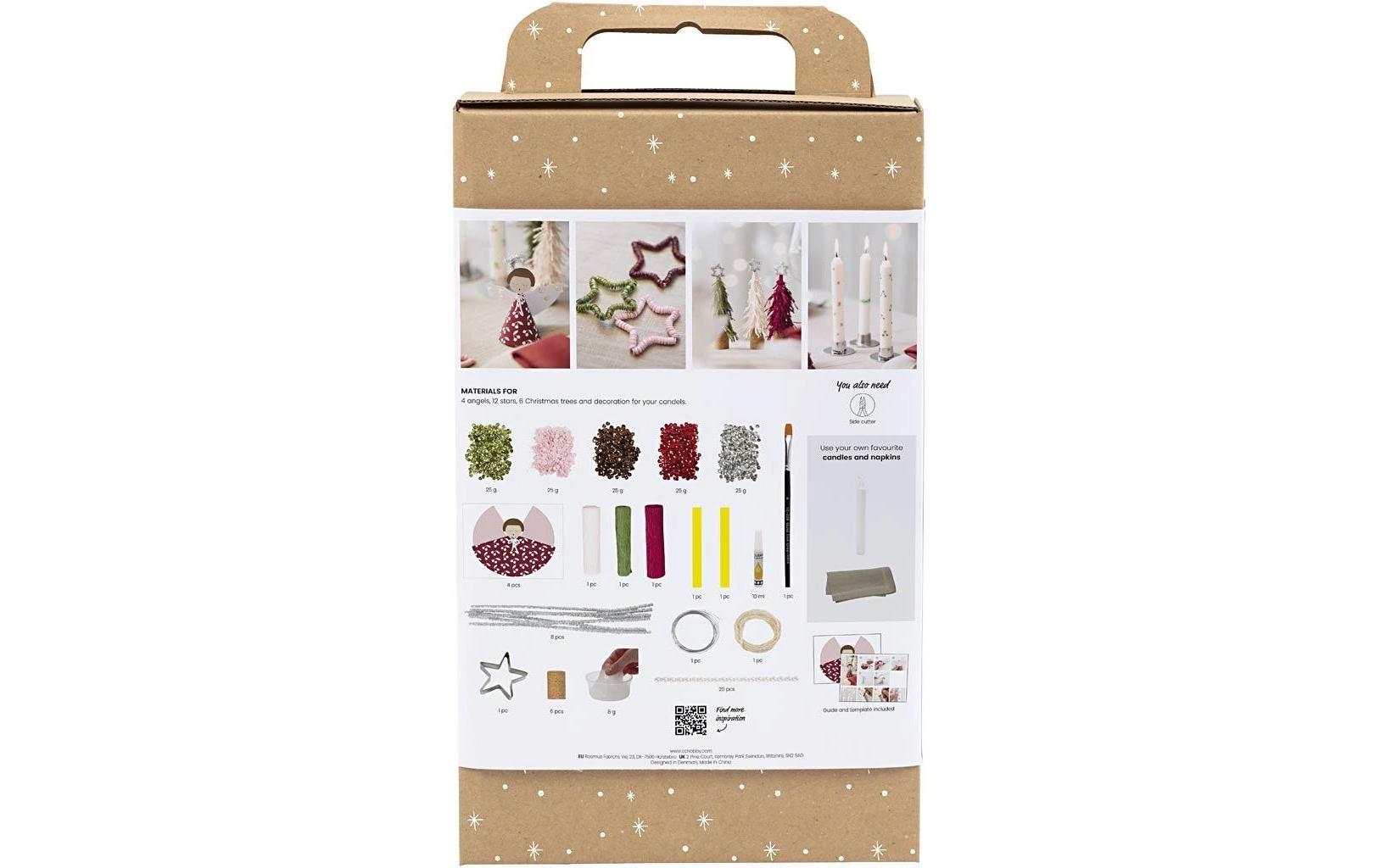 Creativ Company Bastelset Tischdekoration Engel/Weihnachtsbäume/Sterne