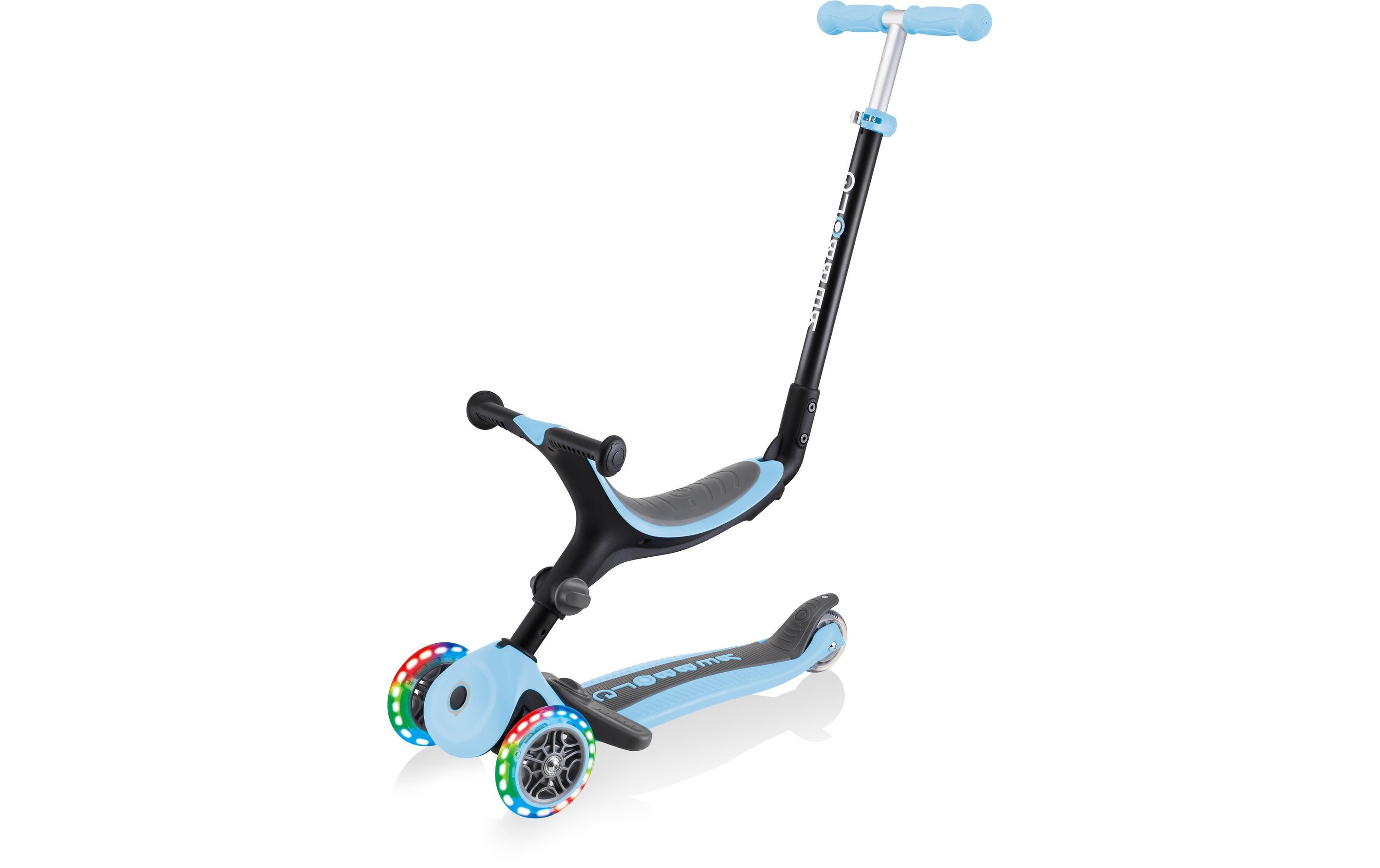 GLOBBER Scooter GO UP Foldable Plus Lights, Pastel Blau GLOBBER Scooter GO UP Foldable Plus Lights, Pastel Blau