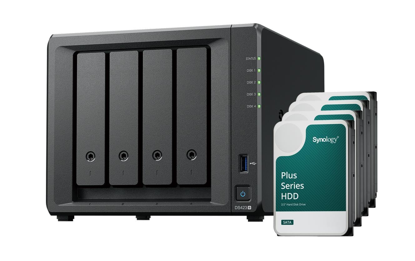 Synology NAS DiskStation DS423+ 4-bay Synology Plus HDD 32 TB Synology NAS DiskStation DS423+ 4-bay Synology Plus HDD 32 TB