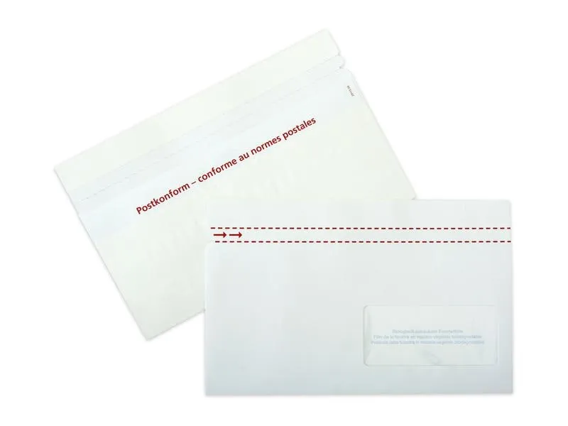 ELCO Dokumententasche aus Papier C5/6 Fenster rechts, 250 Stück ELCO Dokumententasche aus Papier C5/6 Fenster rechts, 250 Stück