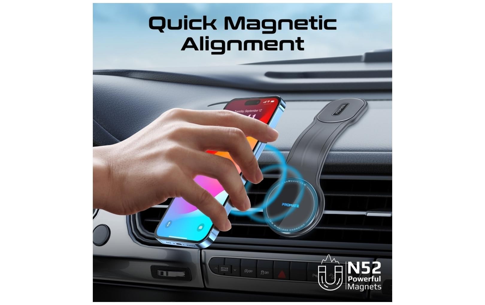 Promate Smartphone-Halterung LaxMount-15W