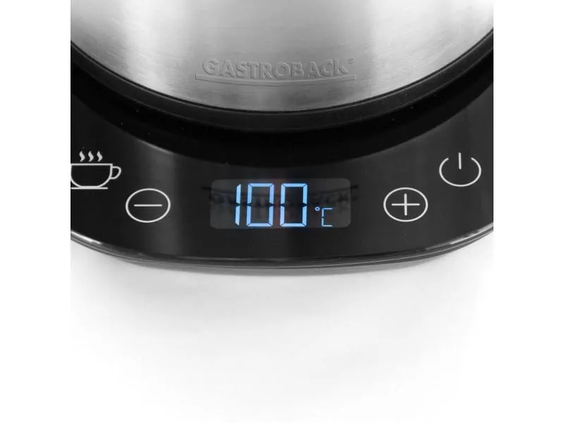 Gastroback Wasserkocher Advanced Thermo 1.7 l, Silber