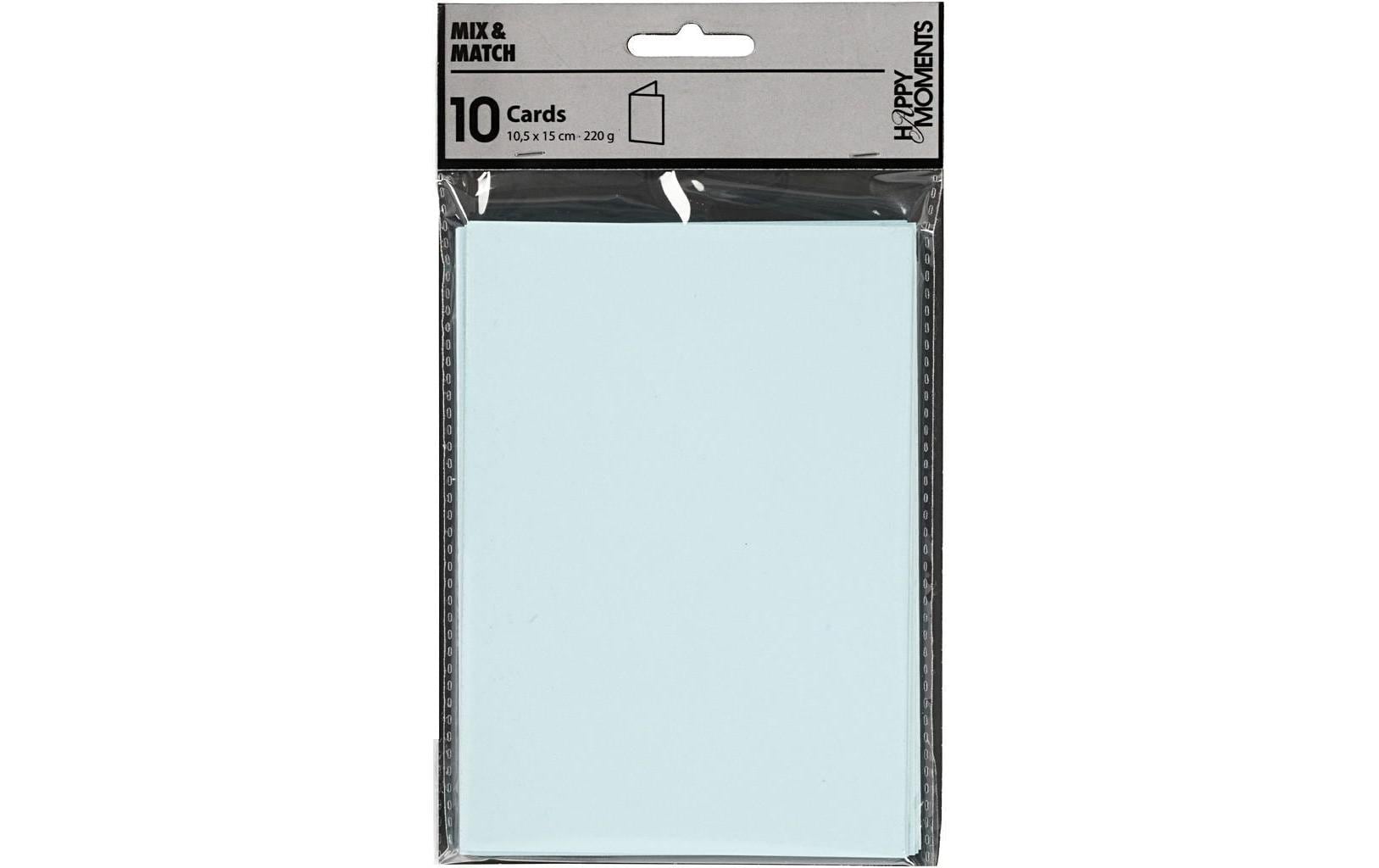 Creativ Company Blankokarte 10.5 x 15 cm ohne Couvert, Hellblau