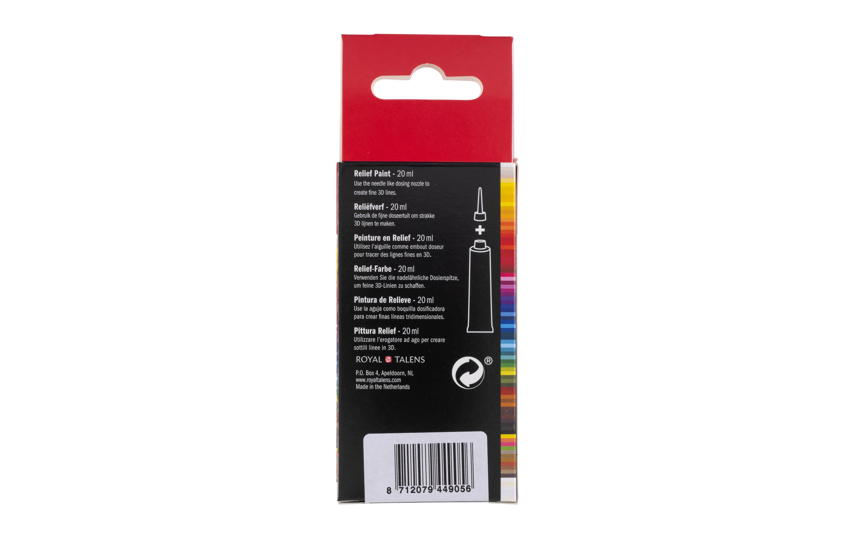 Amsterdam Acrylfarbe Reliefpaint 302 Tiefrot deckend, 20 ml
