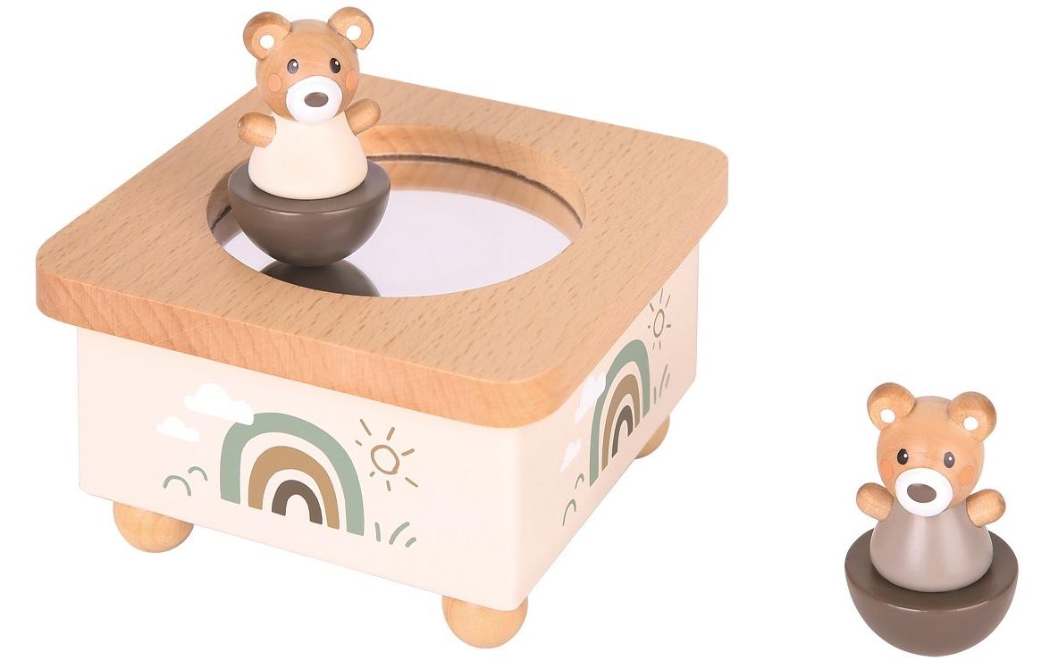 Spielba Holzspielwaren Musikspieldose Bär