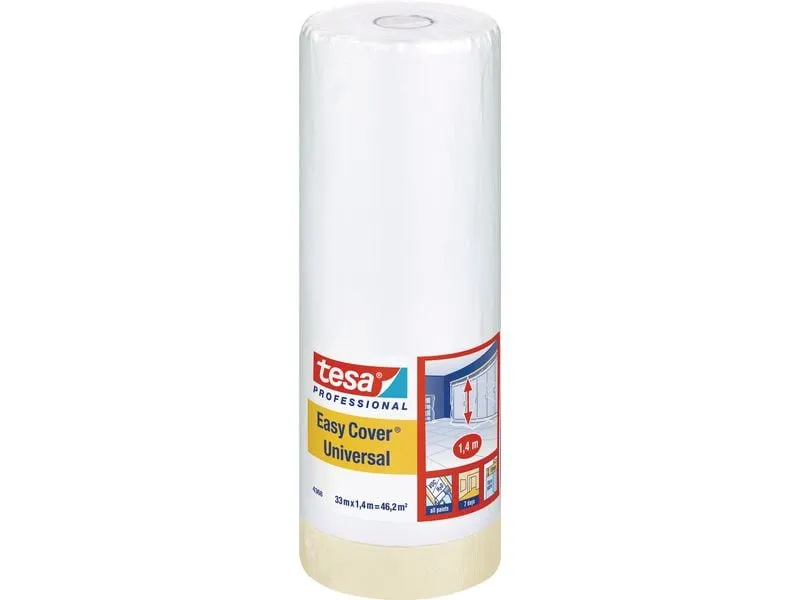 tesa Abdeckfolie Easy Cover 33m x 1400 mm, Chamois