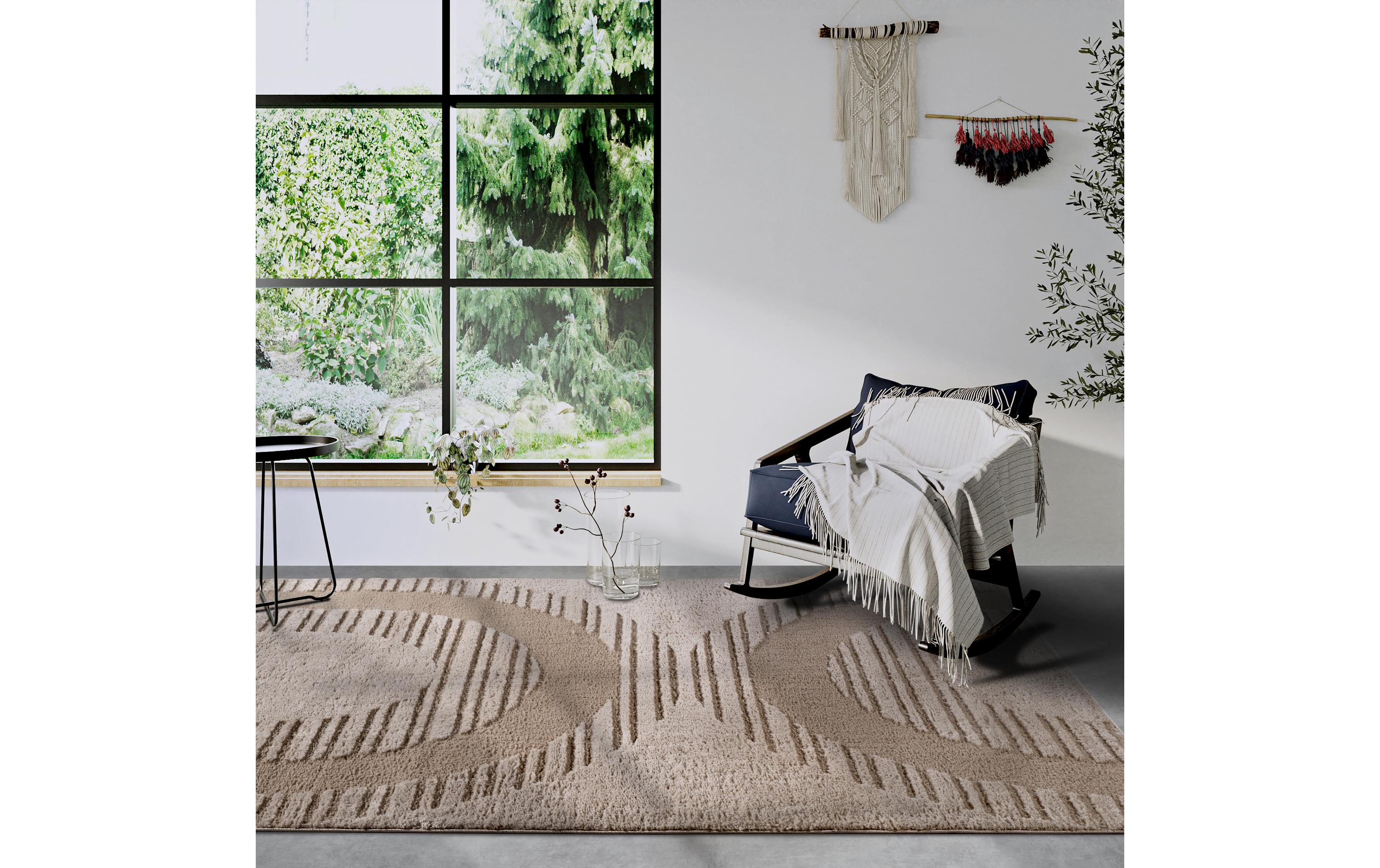Elle Decoration Teppich Bartoux 120 cm x 170 cm, Beige