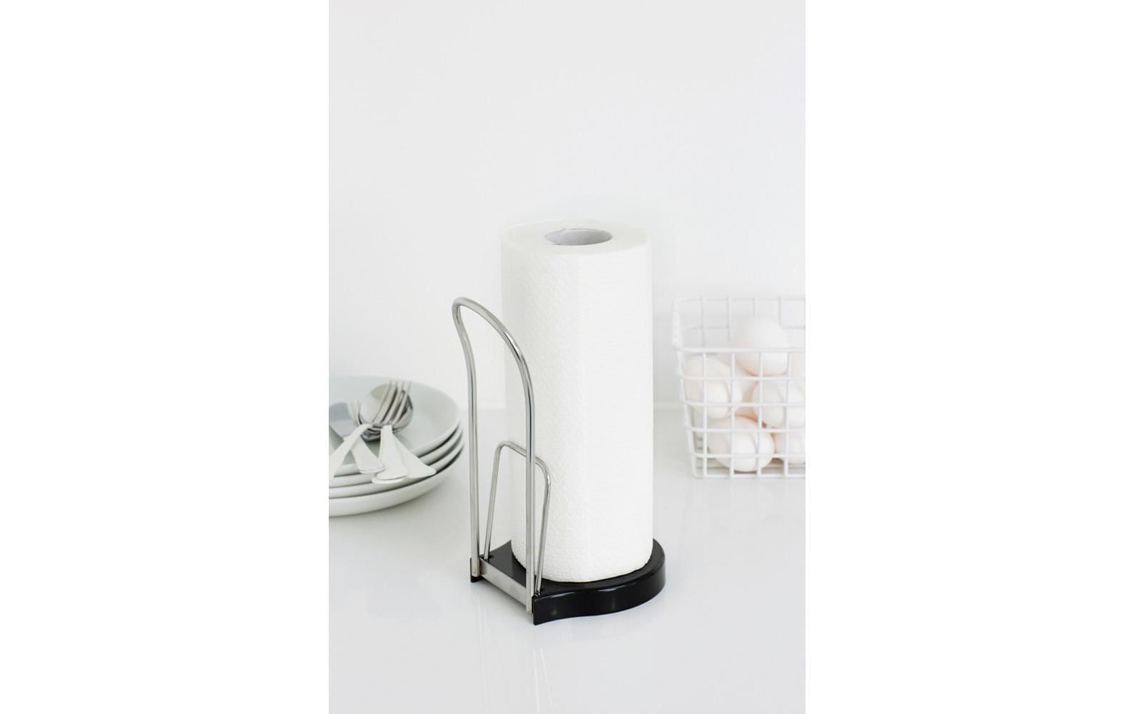 Brabantia Küchenrollenhalter Schwarz/Silber