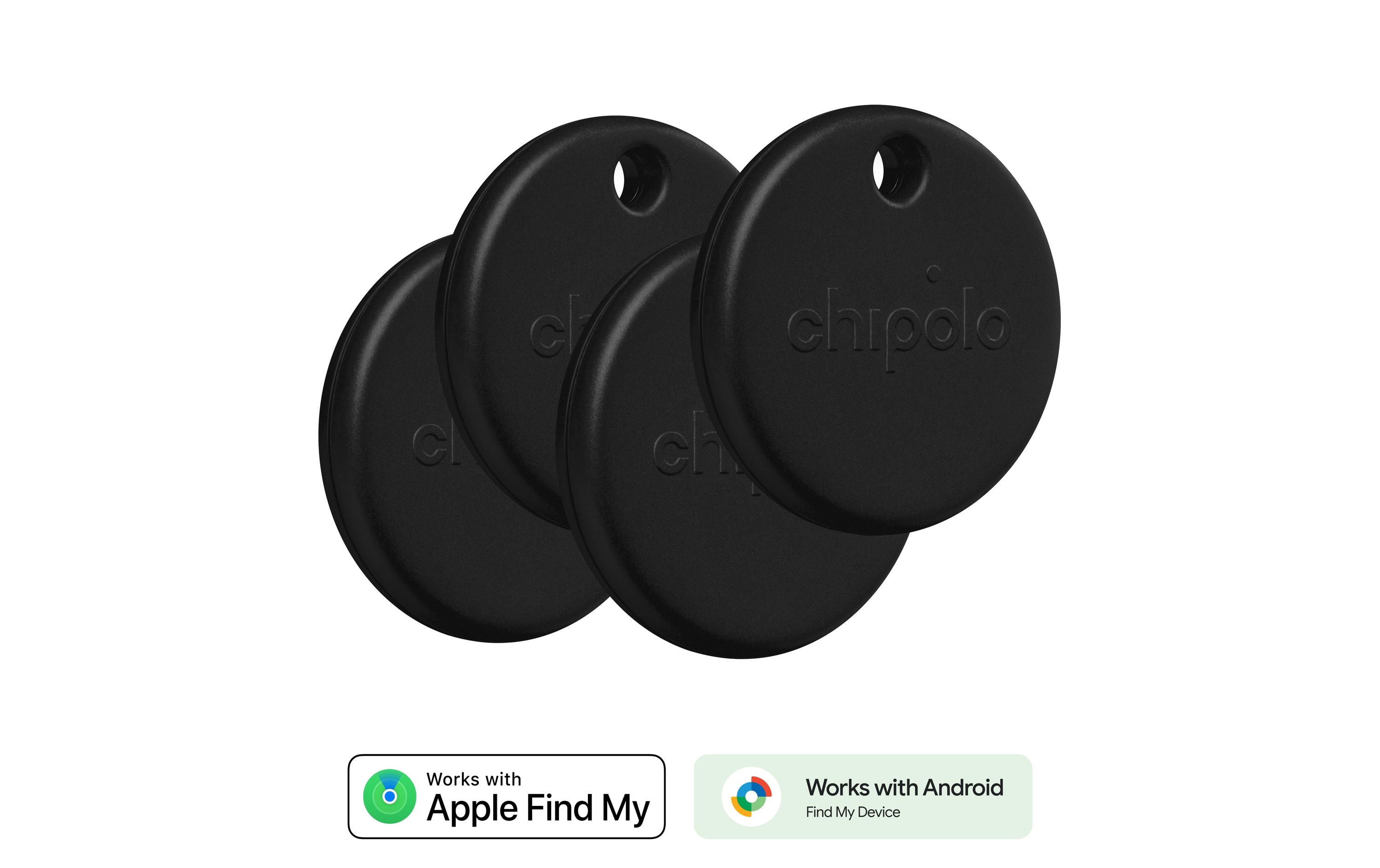 Chipolo POP 4er-Set Schwarz