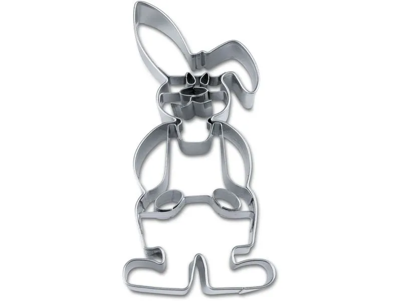 Städter Guetzli-Ausstecher Hasenbub, Edelstahl, 9 cm Städter Guetzli-Ausstecher Hasenbub, Edelstahl, 9 cm