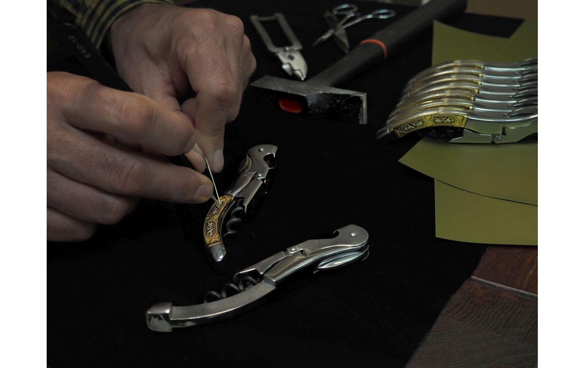 Pulltex Korkenzieher Damasquinado Gold