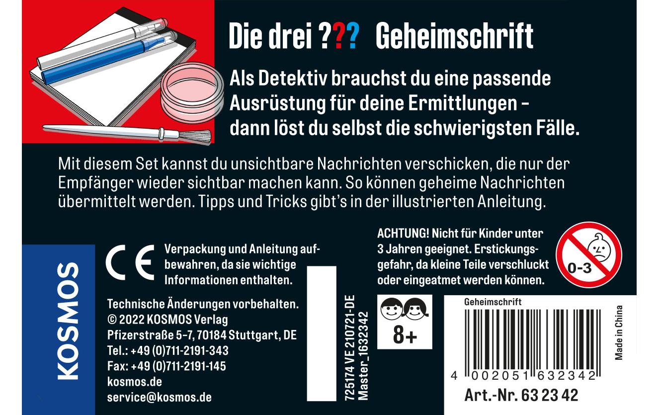 Kosmos Experimentierkasten Die drei ??? Geheimschrift Kosmos Experimentierkasten Die drei ??? Geheimschrift