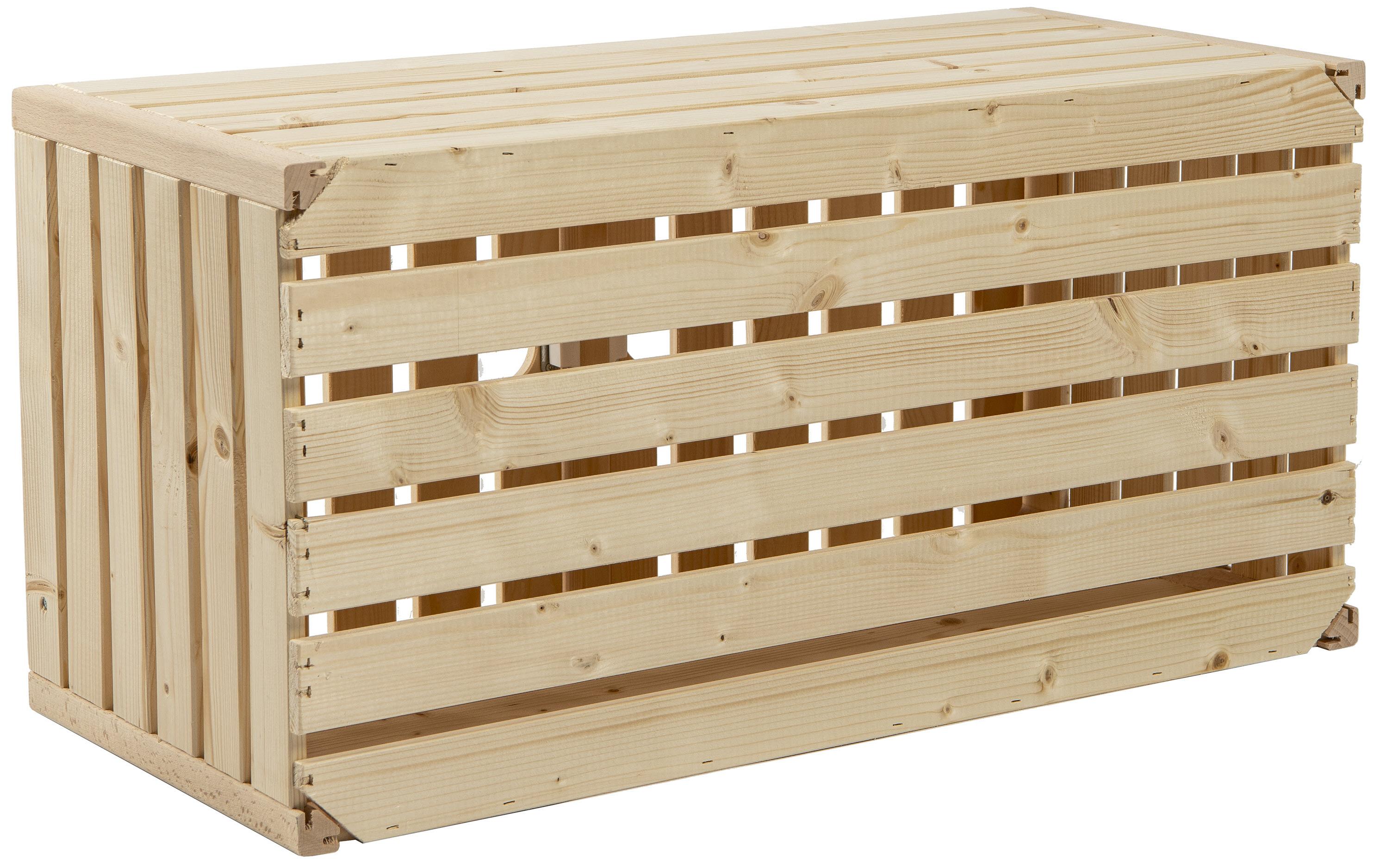 Holz Zollhaus Holzharasse A 70 x 35 cm, mit Tür schweizer Holz