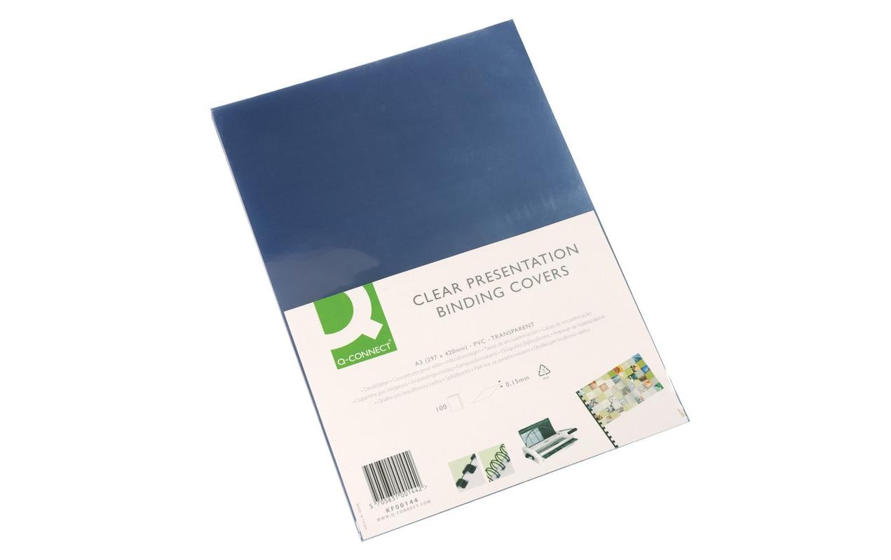 CONNECT Einbanddeckel A3 100 Stück, Transparent