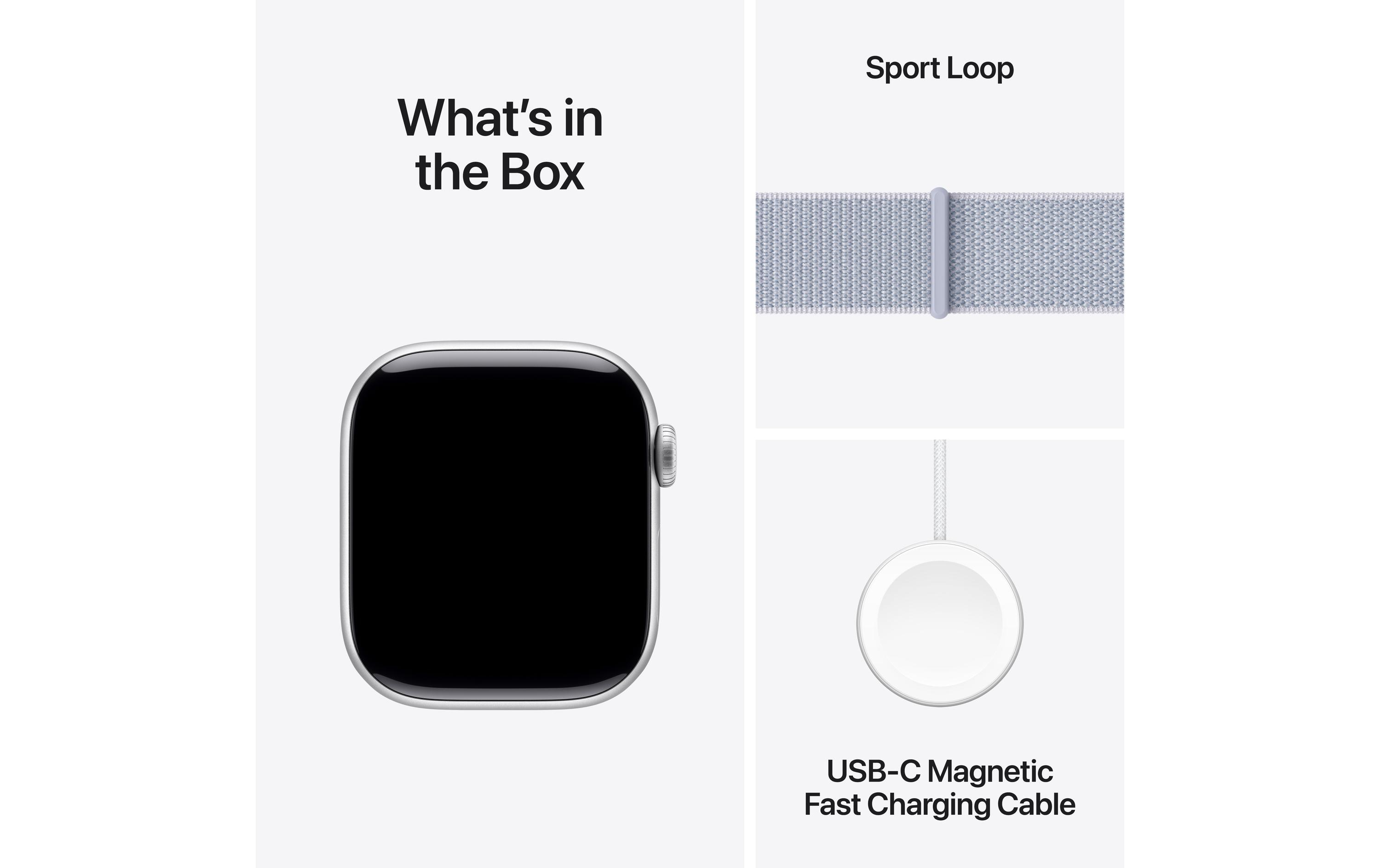 Apple Watch Series 10 42 mm Alu Silber Loop Blau