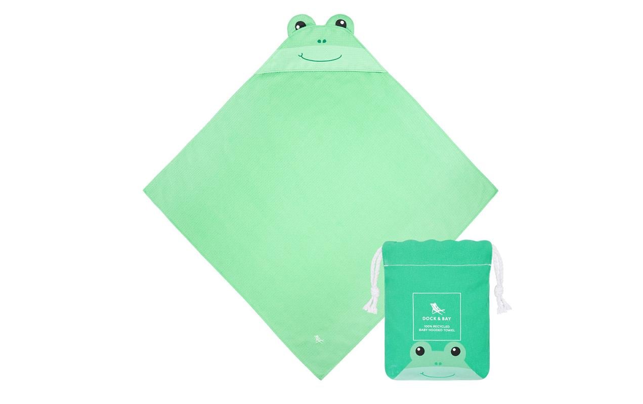 Dock & Bay Baby-Kapuzentuch Frog 75 x 75 cm, Grün Dock & Bay Baby-Kapuzentuch Frog 75 x 75 cm, Grün