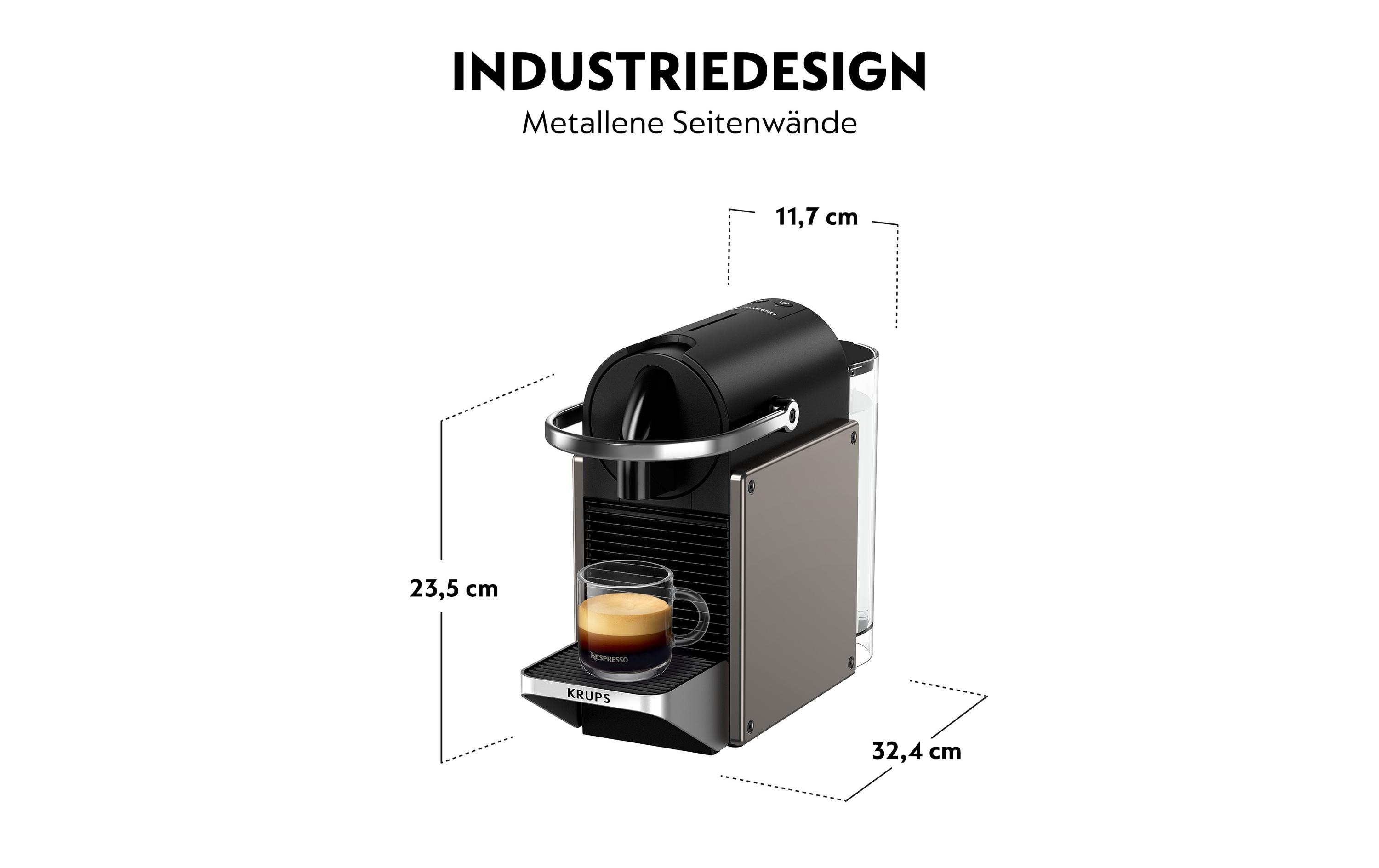 Krups Kaffeemaschine Nespresso Pixie XN306TCH Titan