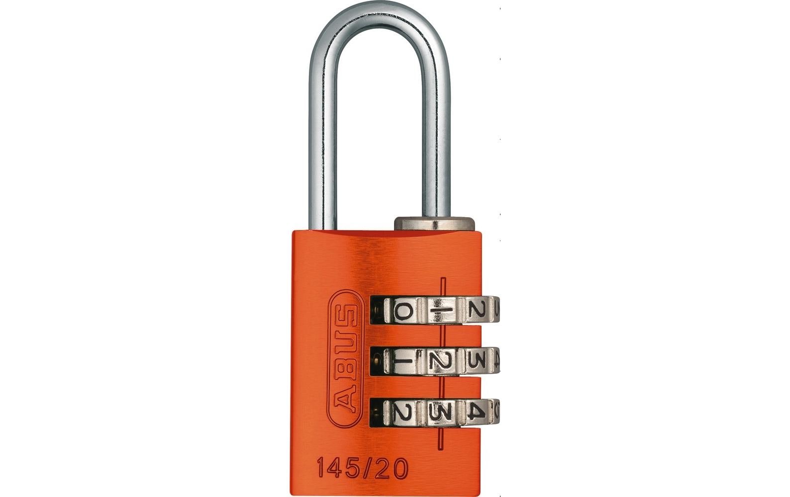 Abus Zahlenschloss 145/20 Lock-Tag Orange Aluminium