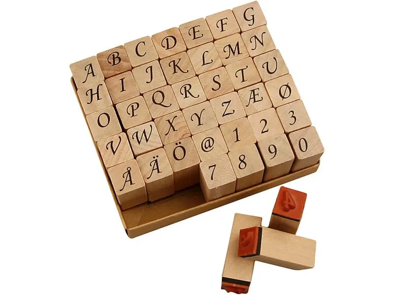 Creativ Company Stempelset Buchstaben/Zahlen 42-teilig