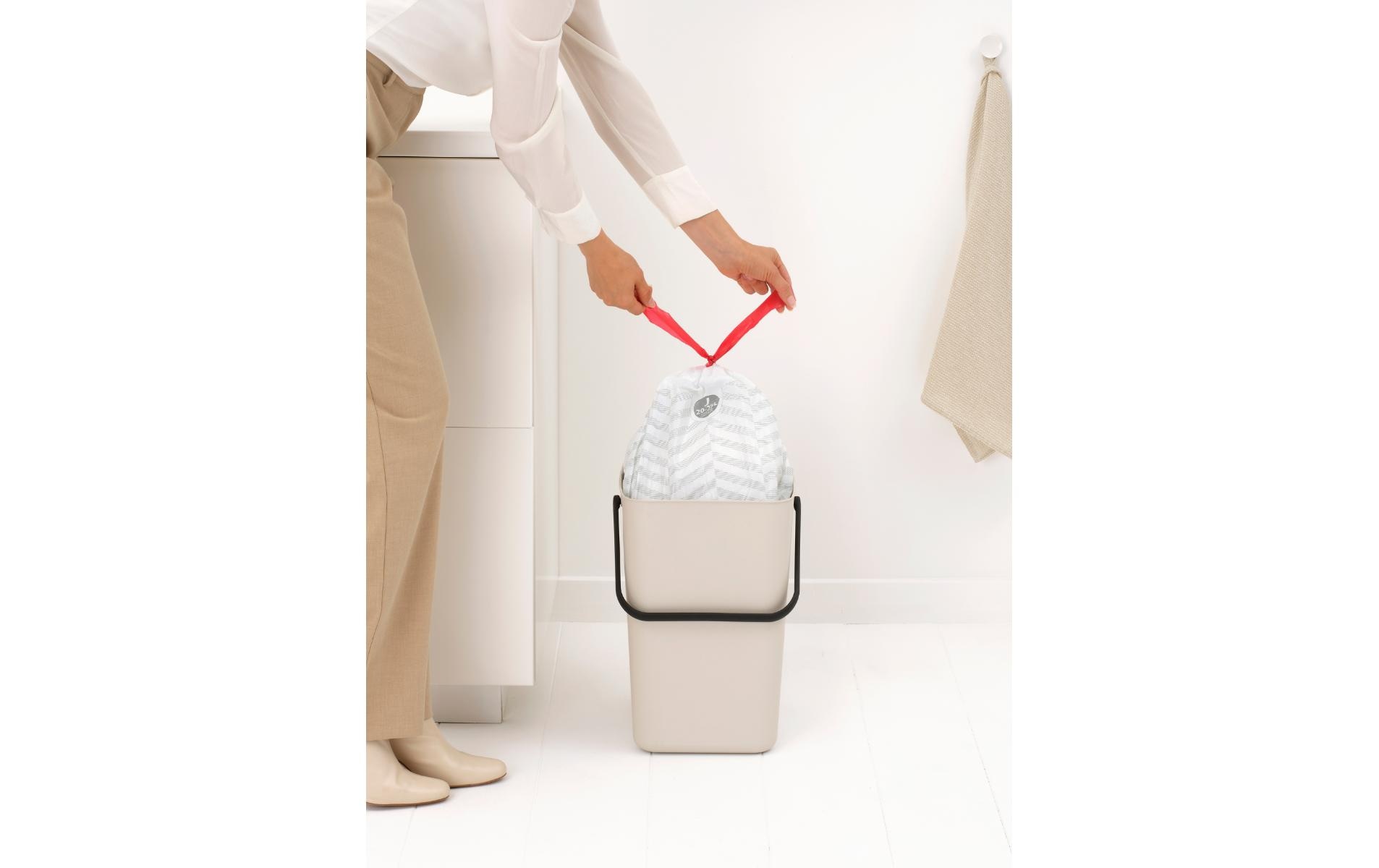 Brabantia Recyclingbehälter Sort & Go 25 l, Beige