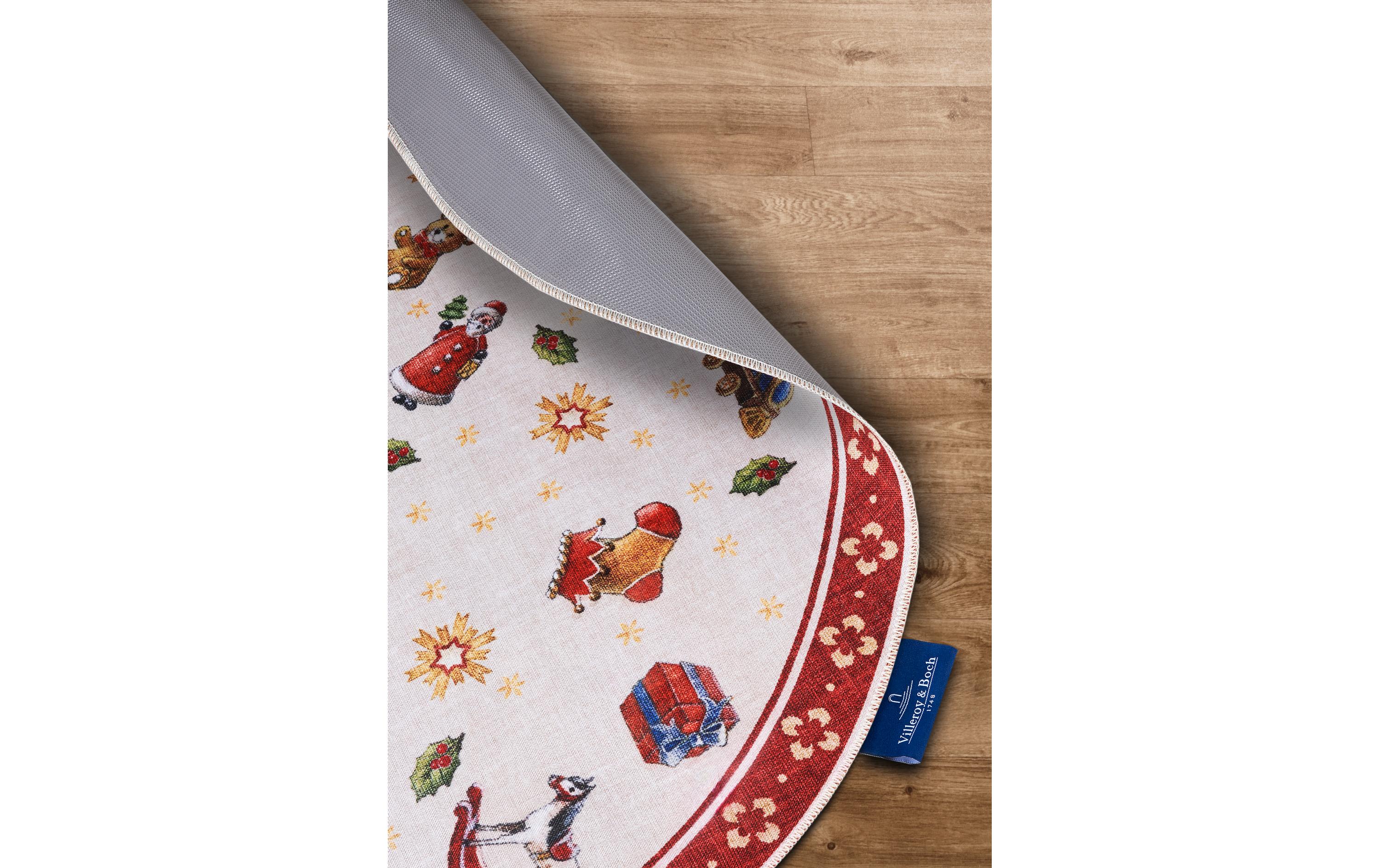 Villeroy & Boch Weihnachtsteppich Nostalgic 150 cm, Rot