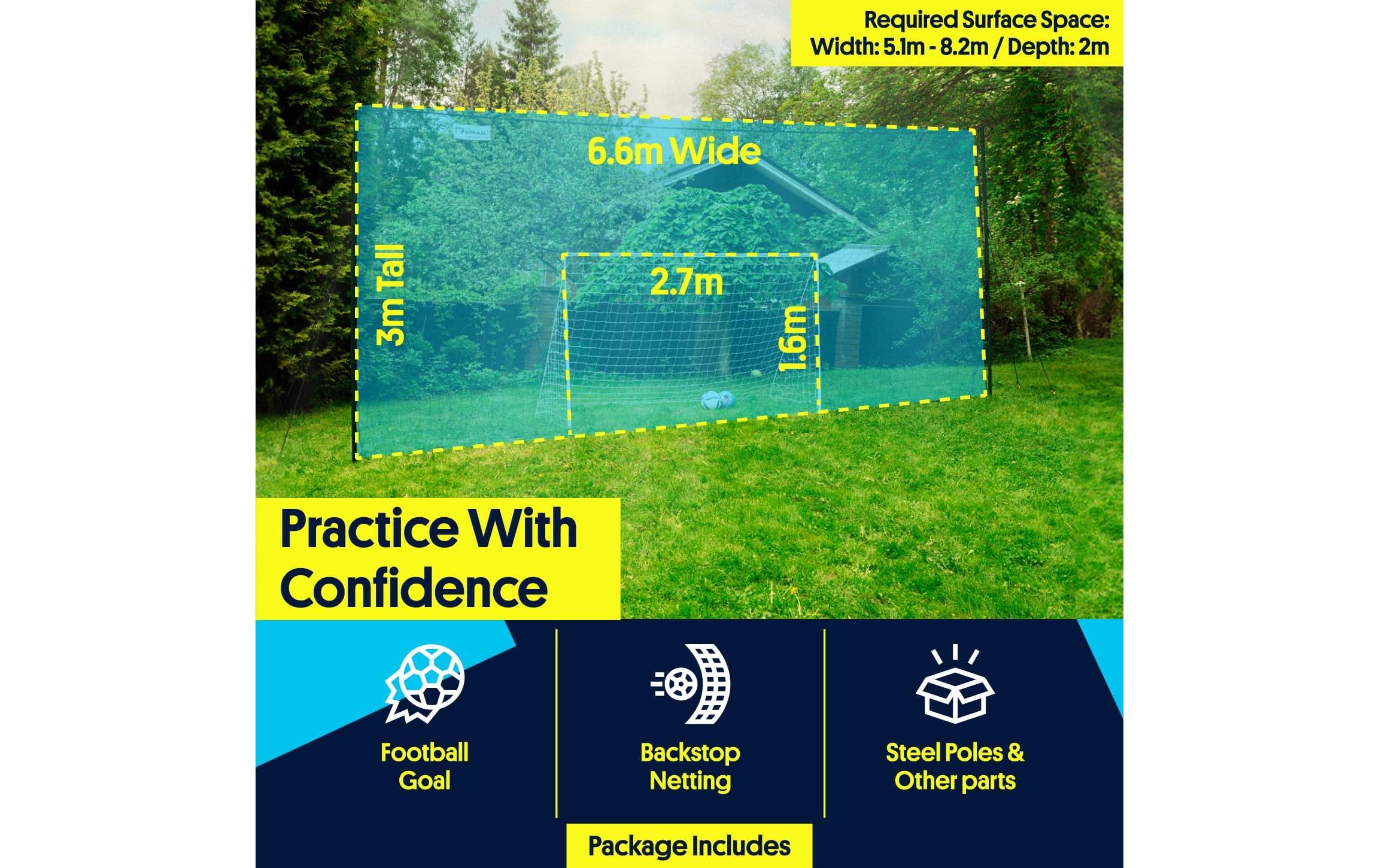 Open Goaaal! Fussballtor Open Goaaal – Standard Hochfang- und Auffangnetz Open Goaaal! Fussballtor Open Goaaal – Standard Hochfang- und Auffangnetz