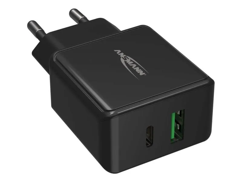 Ansmann USB-Wandladegerät Home Charger HC218PD, 18 W, Schwarz
