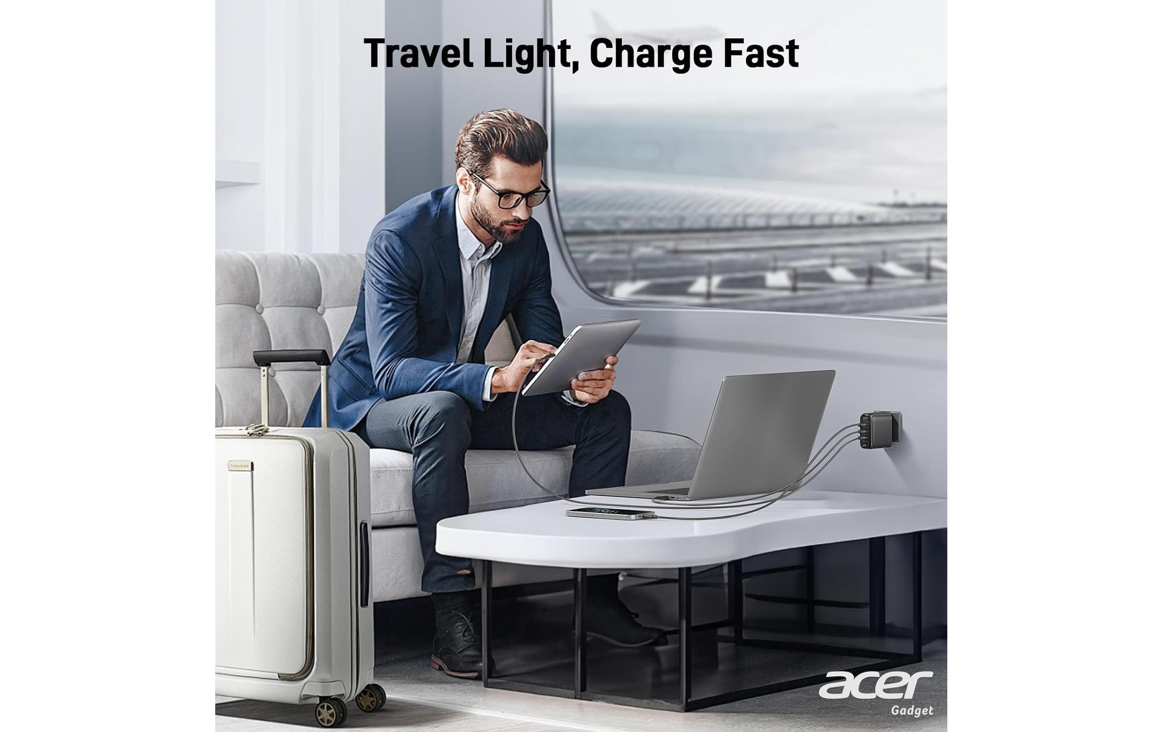 Acer Netzteil-Ladegerät 100W GaN inkl. 2m USB-C Kabel