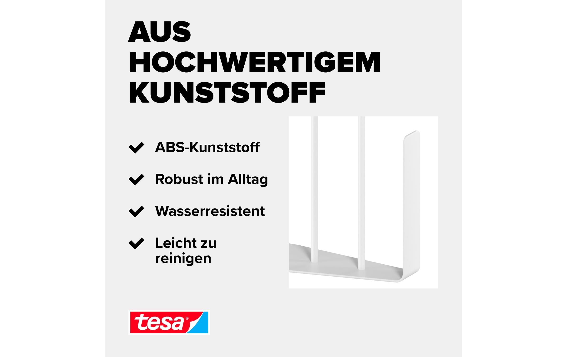 tesa Rollenhalter Set Silber