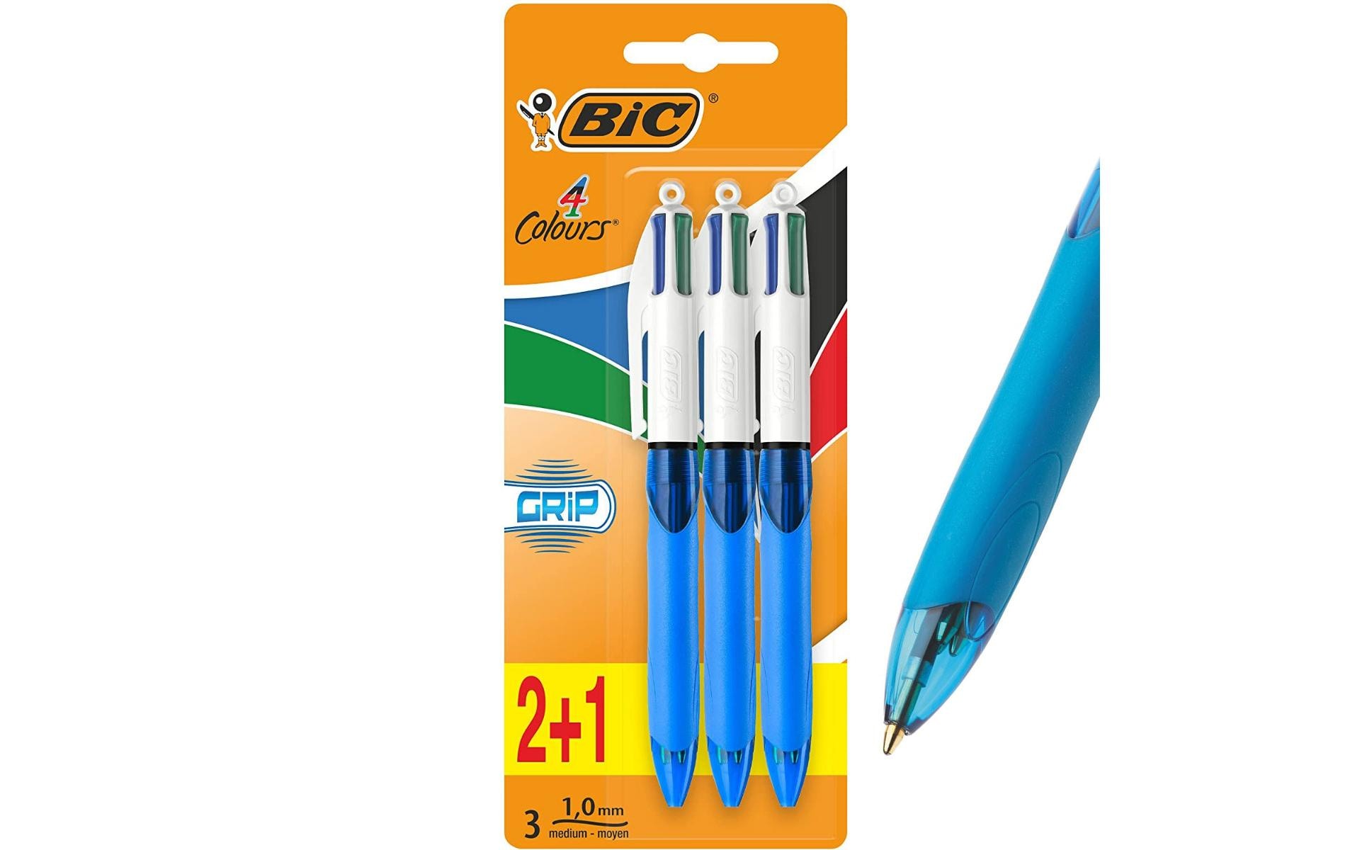 BIC Mehrfarbenkugelschreiber 4 Colours Original 3 Stk. Blau BIC Mehrfarbenkugelschreiber 4 Colours Original 3 Stk. Blau