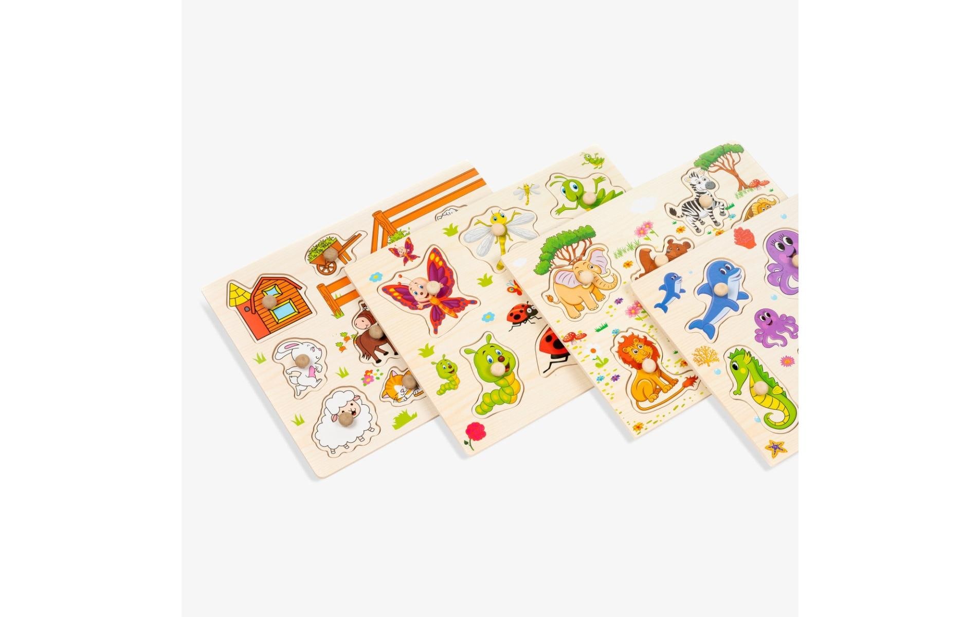 Twiddlers Steckspiel 4er Set Wildlife