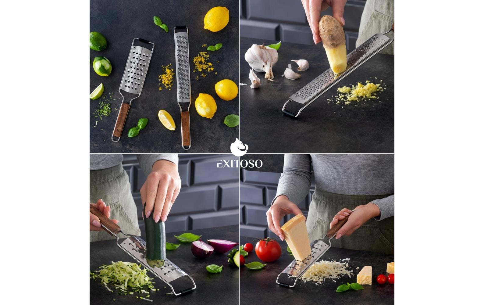 Exitoso Küchenreibe Schwarz