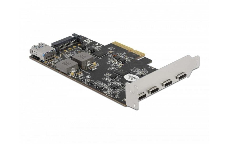 Delock PCI-Express-Karte 90059 USB 3.1 Gen2 - 4x USB-C Delock PCI-Express-Karte 90059 USB 3.1 Gen2 - 4x USB-C