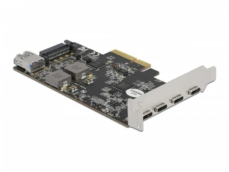 Delock PCI-Express-Karte 90059 USB 3.1 Gen2 - 4x USB-C Delock PCI-Express-Karte 90059 USB 3.1 Gen2 - 4x USB-C