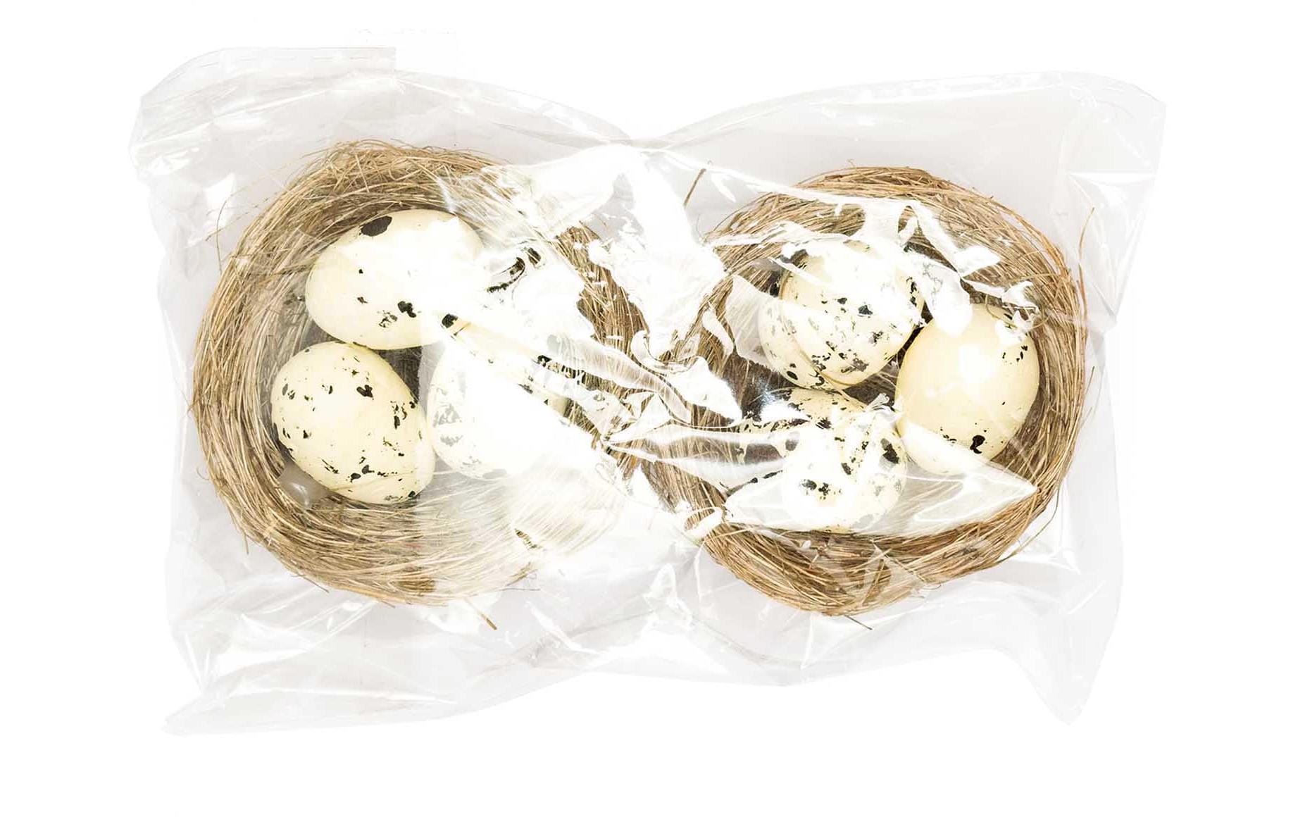 Rico Design Osternest mit Eiern 6.5 cm, 2 Stück