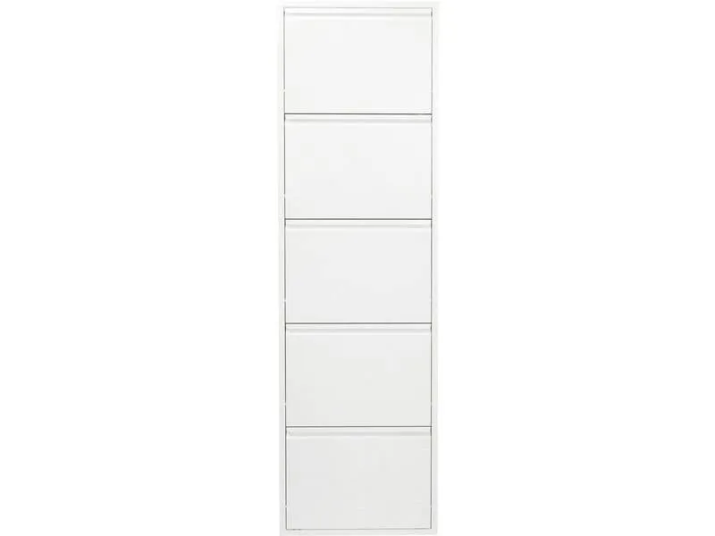 Kare Schuhschrank Caruso 5-er, 50 x 170 cm, Weiss Kare Schuhschrank Caruso 5-er, 50 x 170 cm, Weiss