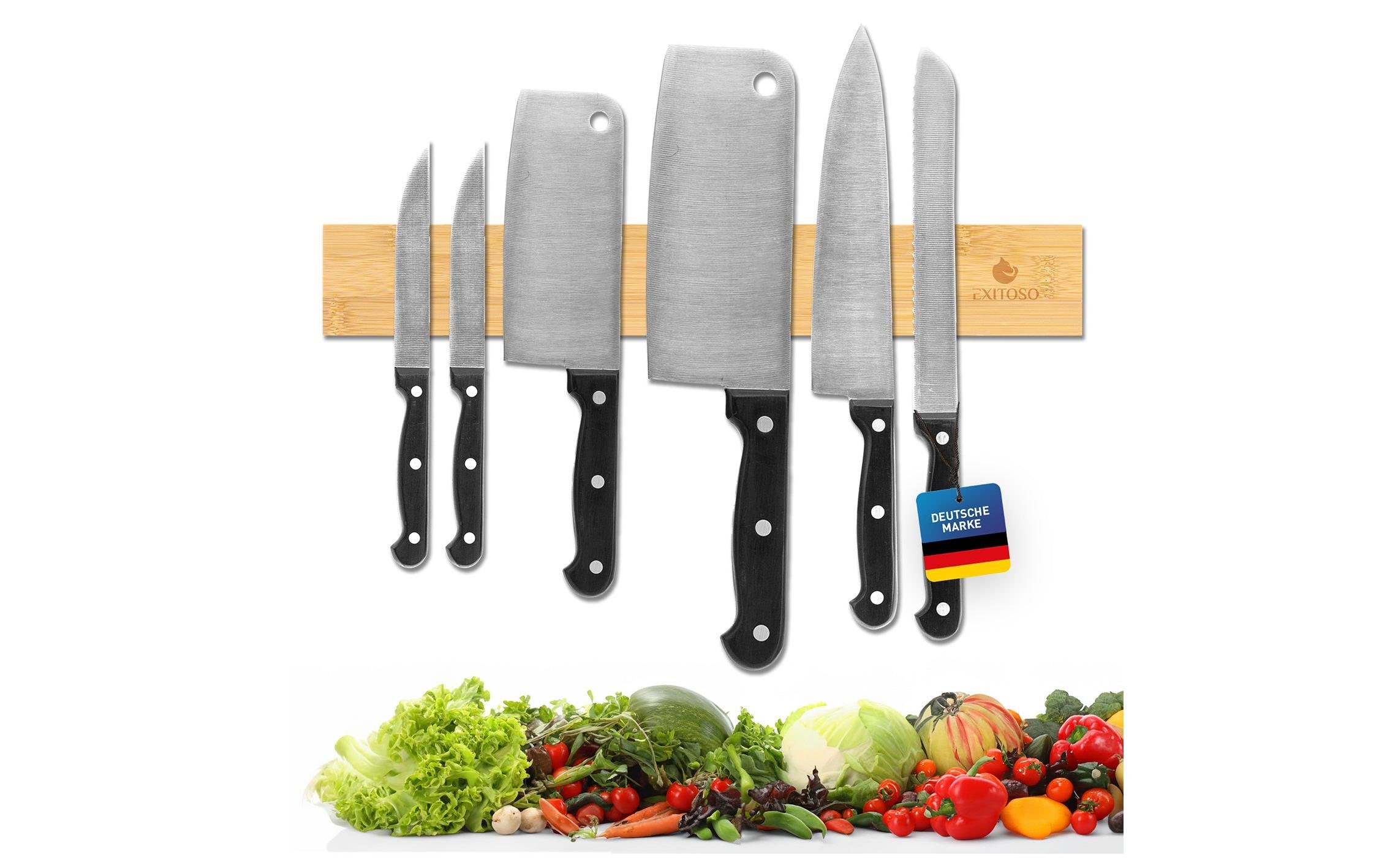 Exitoso Magnetschiene für Messer Braun 40 cm