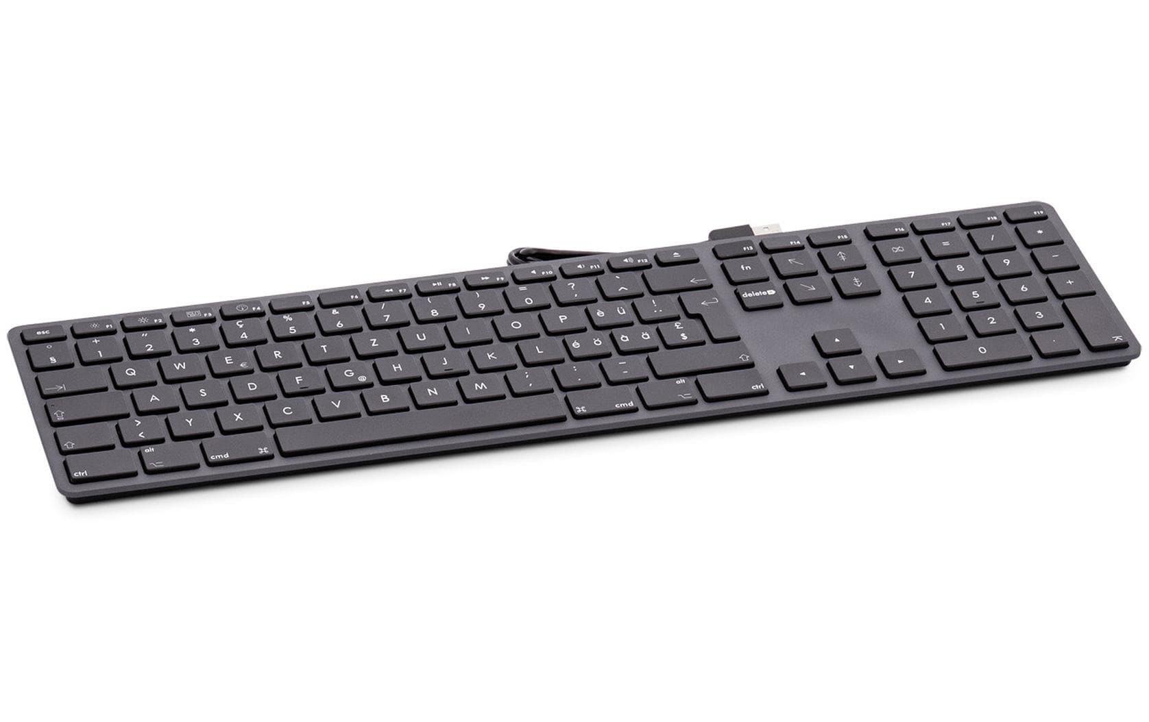 LMP Tastatur USB Grosse Beschriftung Grau