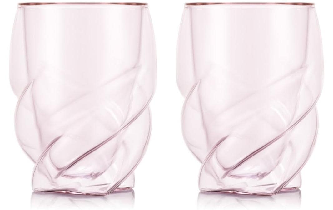 Bodum Pavina Paris Doppelwandgläser 270 ml, 2 Stück, Pink