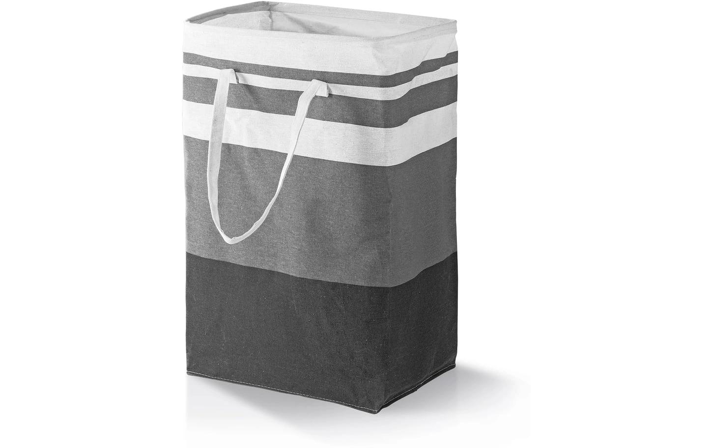 EASYmaxx Aufbewahrungskorb faltbar 2er-Set 75 l - Grau/Weiss