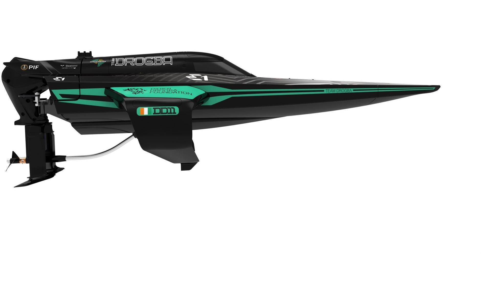 Joysway E1 Racebird Hydrofoil Boat Team Drogba 1:14 RTR
