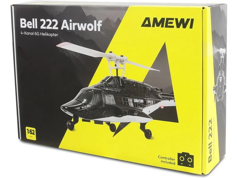 Amewi Helikopter Bell 222 Airwolf 4-Kanal 6G RTF Amewi Helikopter Bell 222 Airwolf 4-Kanal 6G RTF