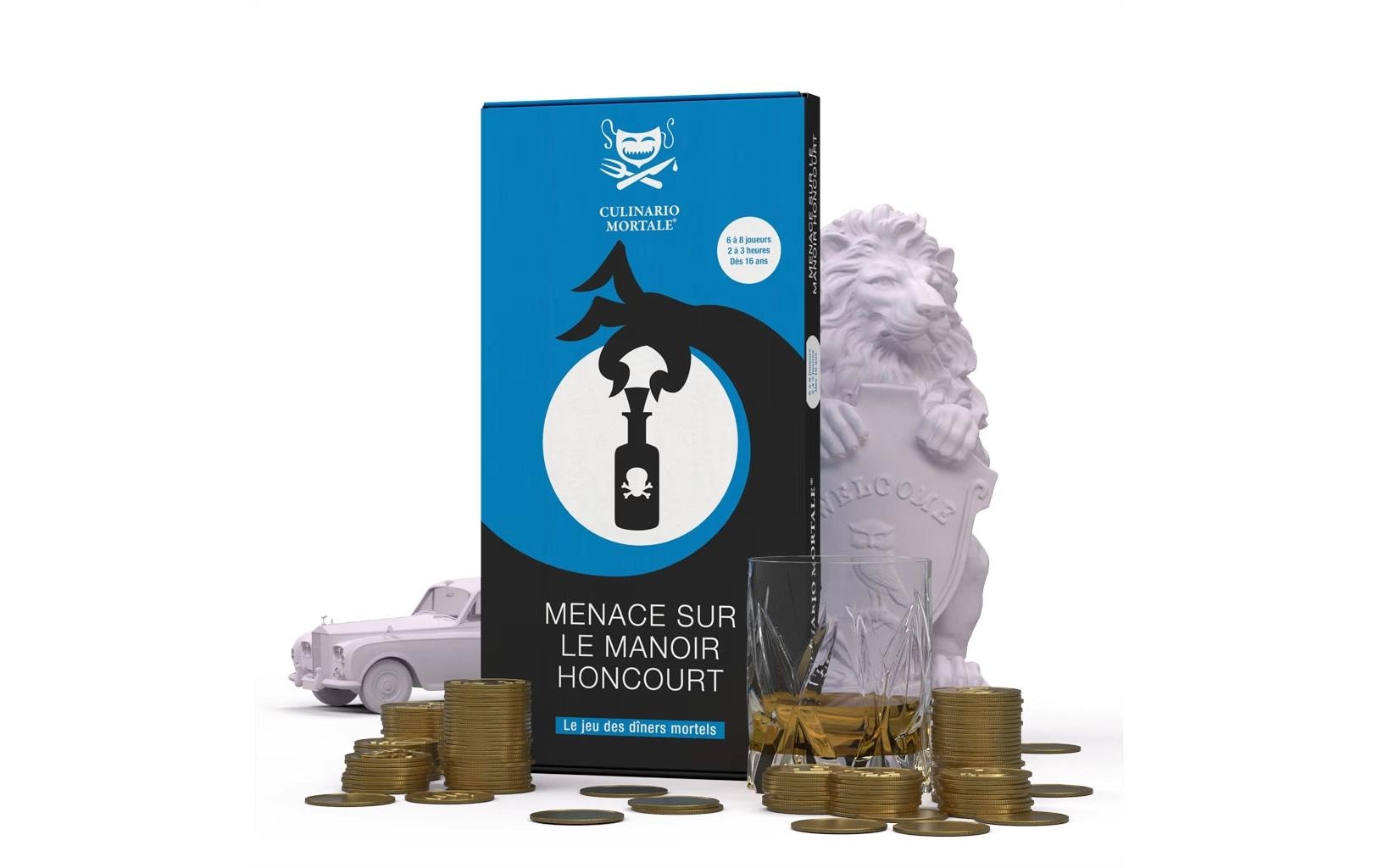 Culinario Mortale Partyspiel Menace sur le manoir Honcourt