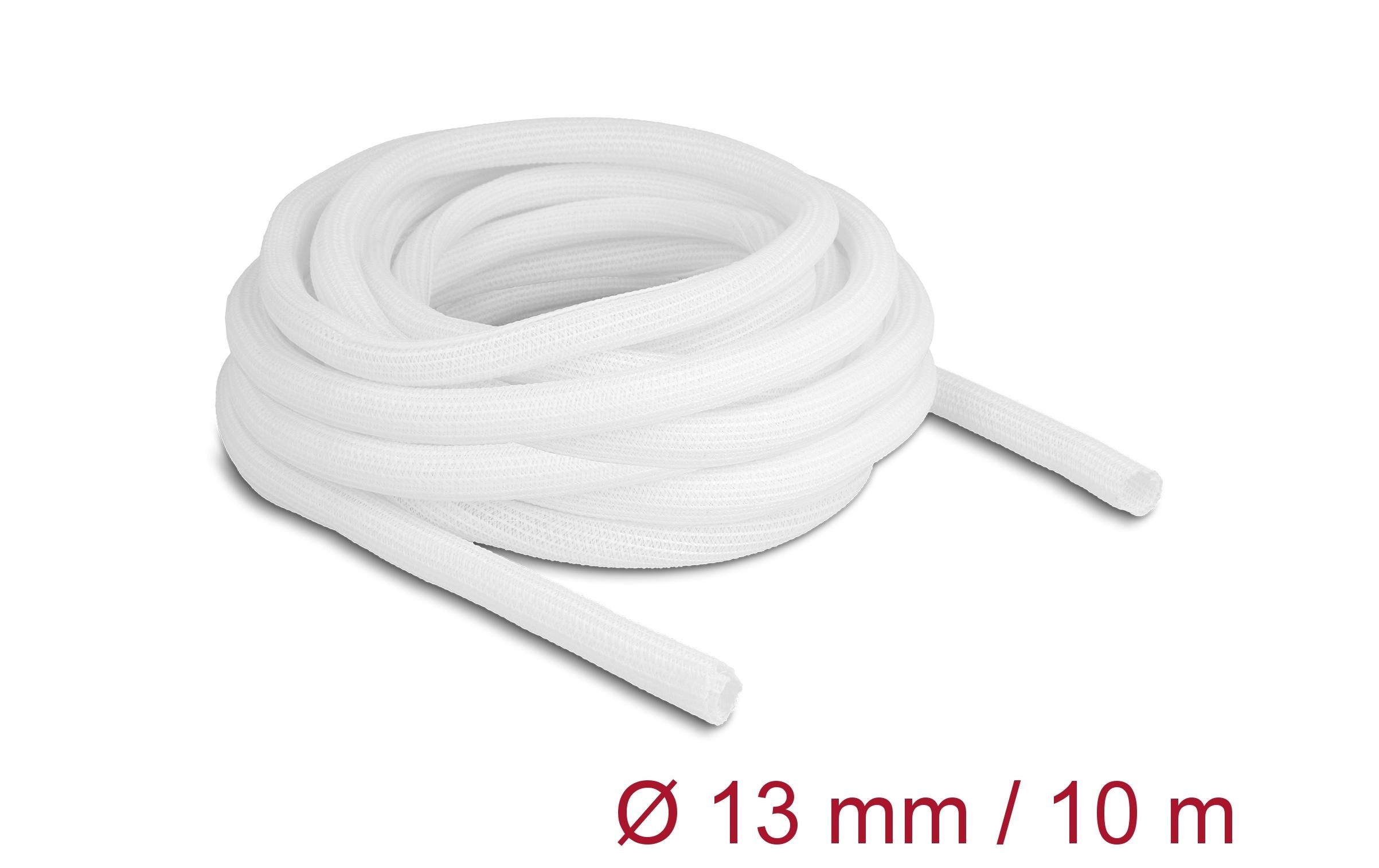 Delock Geflechtschlauch Selbstschliessend 10 m x 13 mm Weiss Delock Geflechtschlauch Selbstschliessend 10 m x 13 mm Weiss