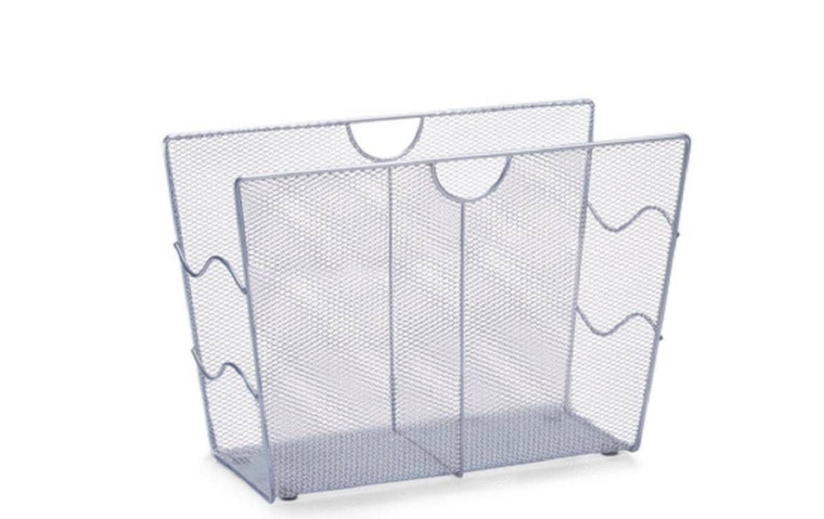 Zeller Present Zeitungsständer News Rack 39 x 17.5 x 27 cm, Silber Zeller Present Zeitungsständer News Rack 39 x 17.5 x 27 cm, Silber