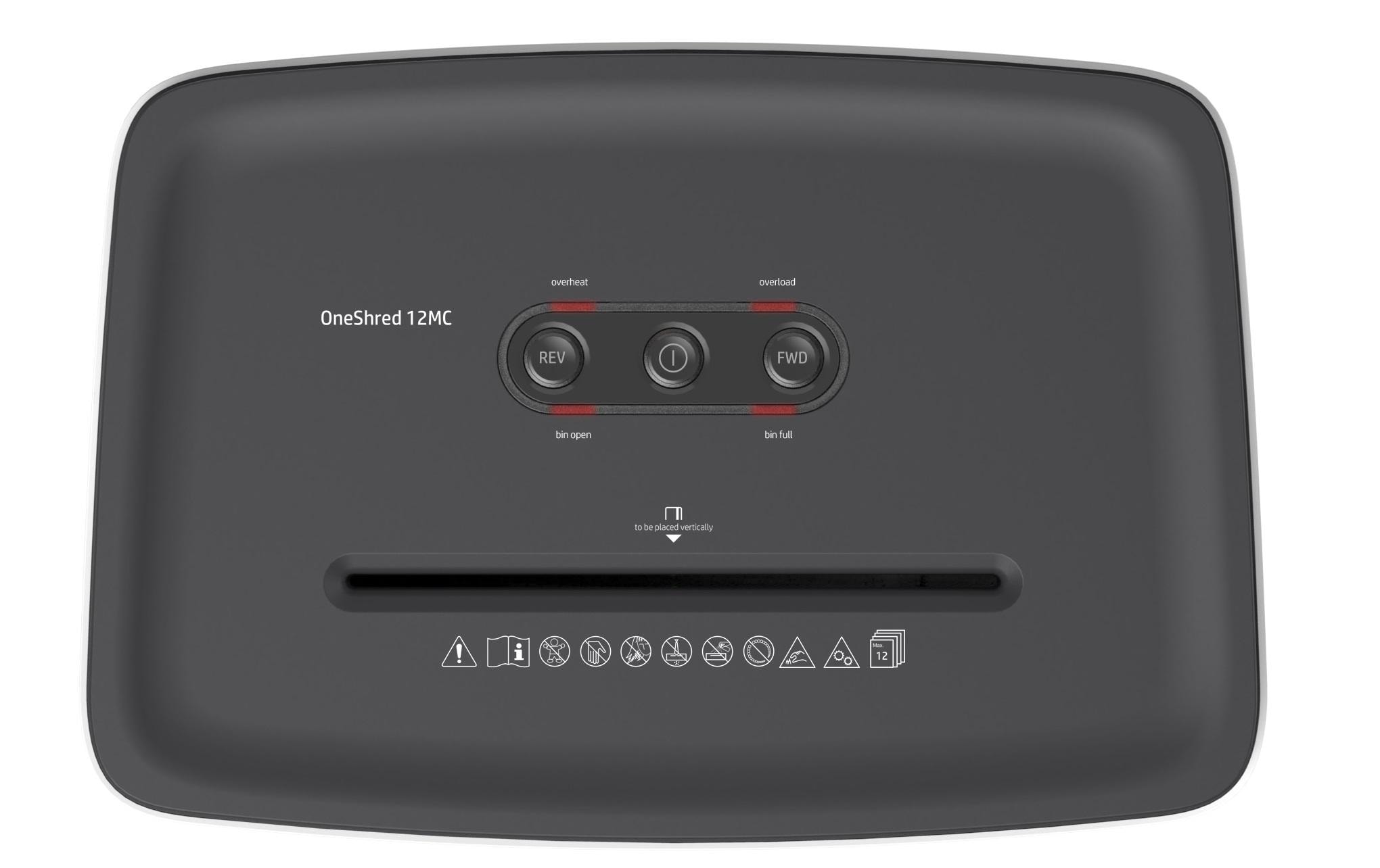 HP Aktenvernichter OneShred 12MC P-5, 12 Seiten