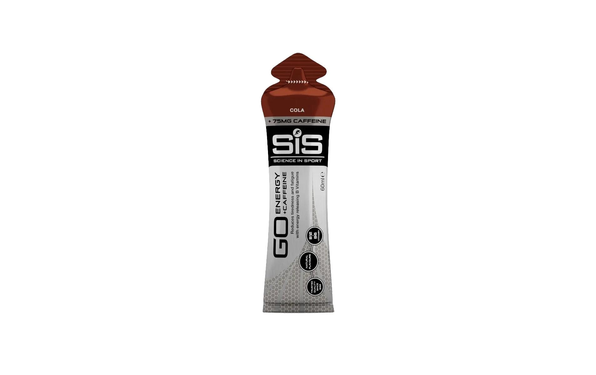 SIS - ScienceinSport Energygel Energy + Caffeine Cola, Packung 30 Stück